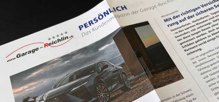 Kundenmagazin Reichlin persönlich